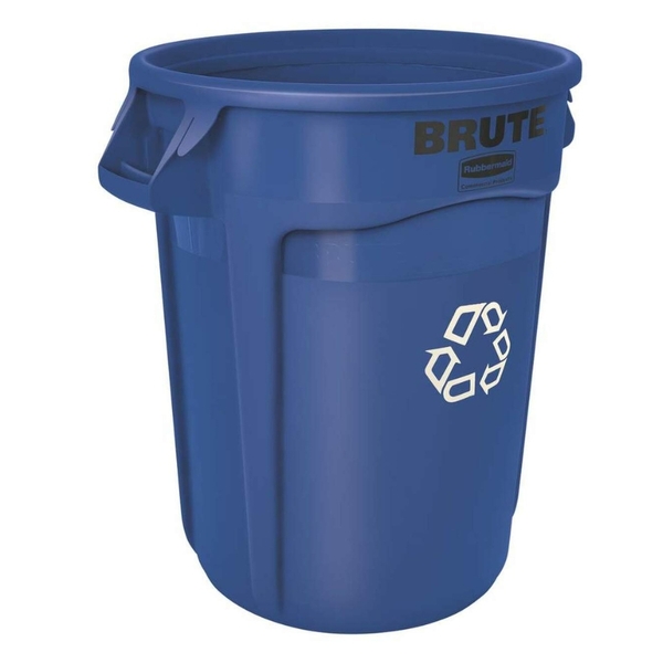 Rubbermaid Brute Container Blue 121.1 Litre600Wx600H-017136 Rubbermaid Brute Container Blue 121.1 Litre - Image 1