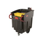 Rubbermaid Executive Series Mega Brute Mobile Collector Black 120 Gallon