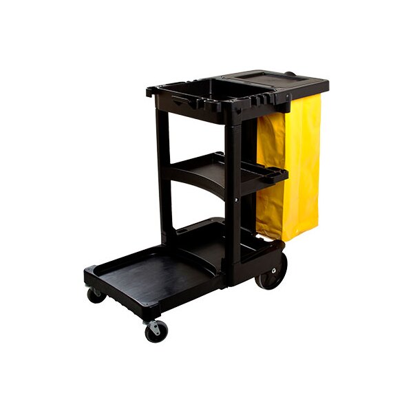 Rubbermaid Janitor Cart With Bag-product-017008 Rubbermaid Janitor Cart With Bag - Image 1