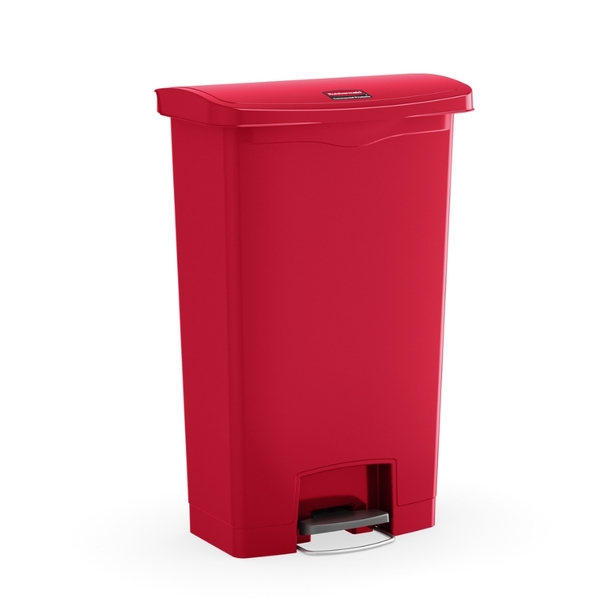 Rubbermaid Step-On Bin Red 68 Litre600Wx600H-017123 Rubbermaid Step-On Bin Red 68 Litre - Image 1