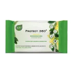 Sani Professional® Protect 360° Biodegradable Sanitising White Wipes | Lemon Scent | Pack of 100