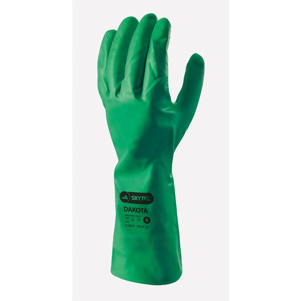 Skytec Dakota Nitrile Gauntlet Green Large-product-083807C Skytec Dakota Nitrile Gauntlet Green Large - Image 1