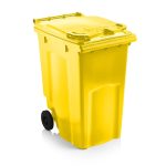 Wheelie Bin Yellow 360 Litre